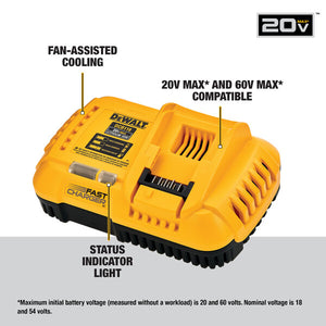 CHARGEUR DEWALT 20V/60V MAX FAST CHARGER