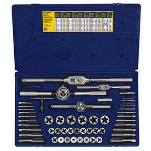 KIT TAP & DIE 53PCS 3-18MM IRWIN