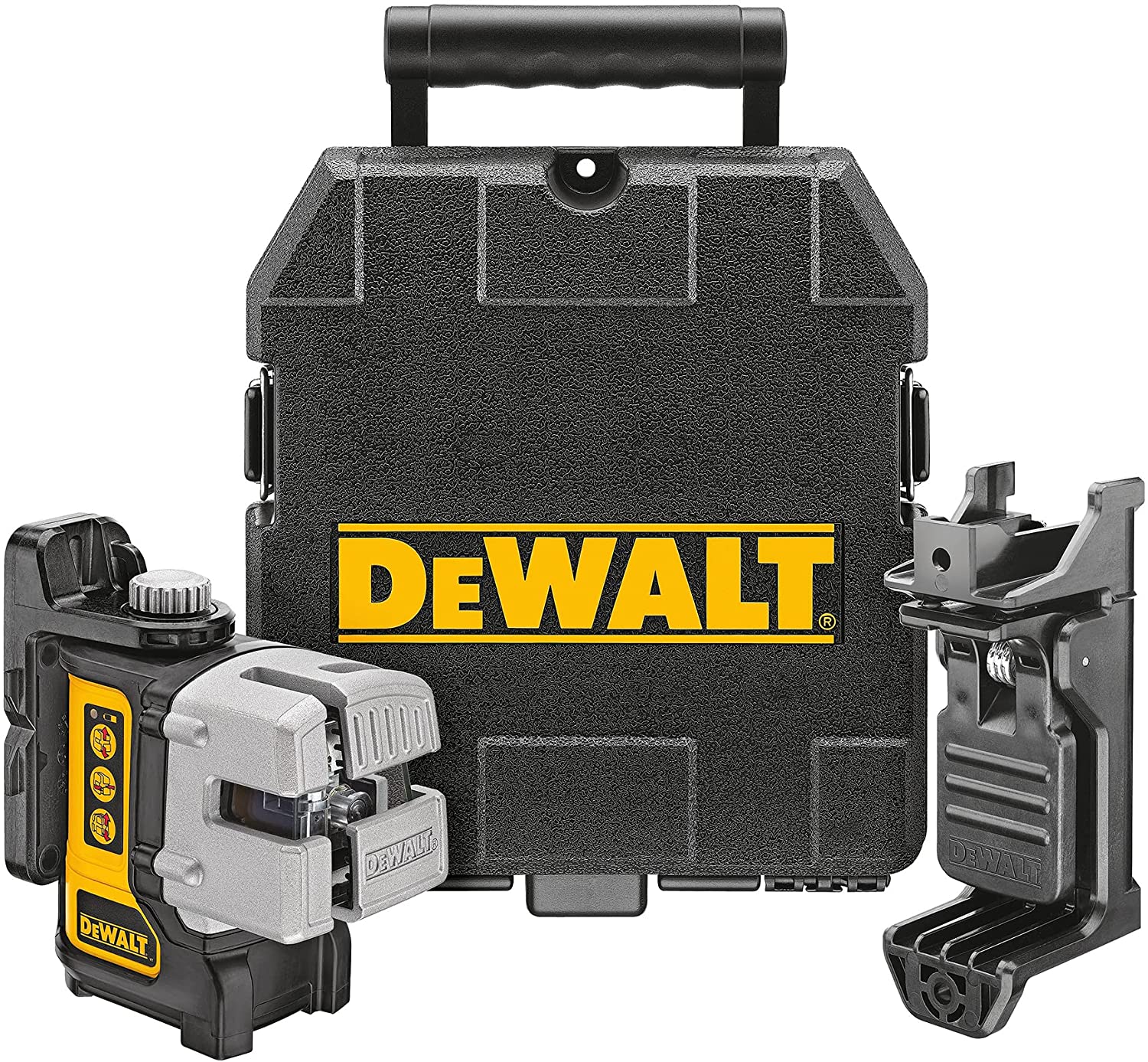 DeWALT ensemble de niveau laser, multiligne, vert, portée de 9,5 m