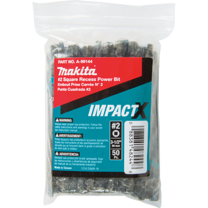 PQT 50 BIT SQUARE #2 X 3-1/2'' IMPACT MAKITA