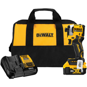 Dewalt - DCF850P1-  Ensemble pour visseuse à percussion 1/4 po sans balai sans fil trois vitesses Atomic 20 V MAX*