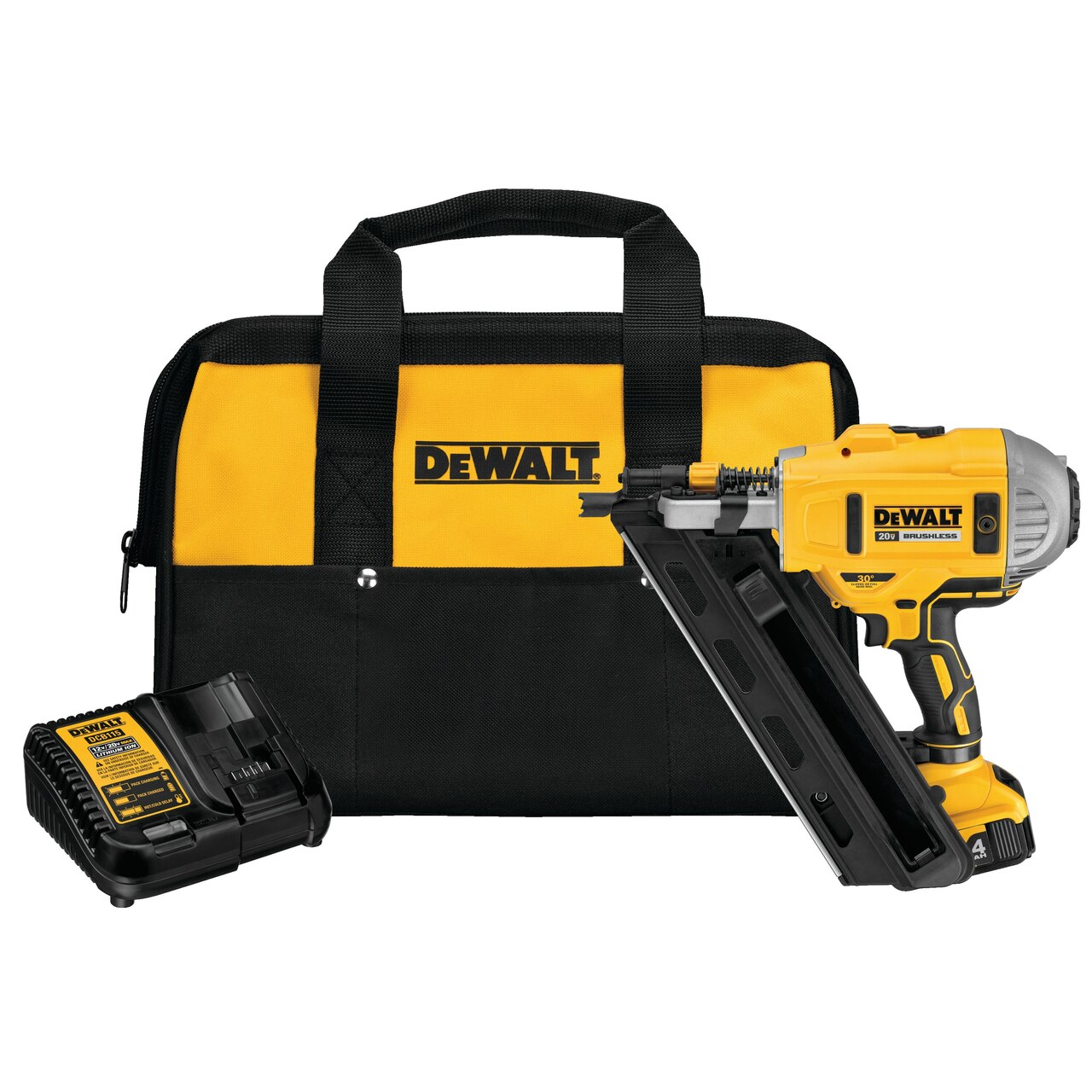 DeWALT Ensemble  de cloueuse de charpente 30° sans fil 20V MAX