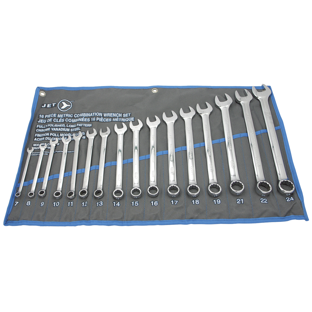 SET DE CLE COMB. MÉTRIC 16PC LONG