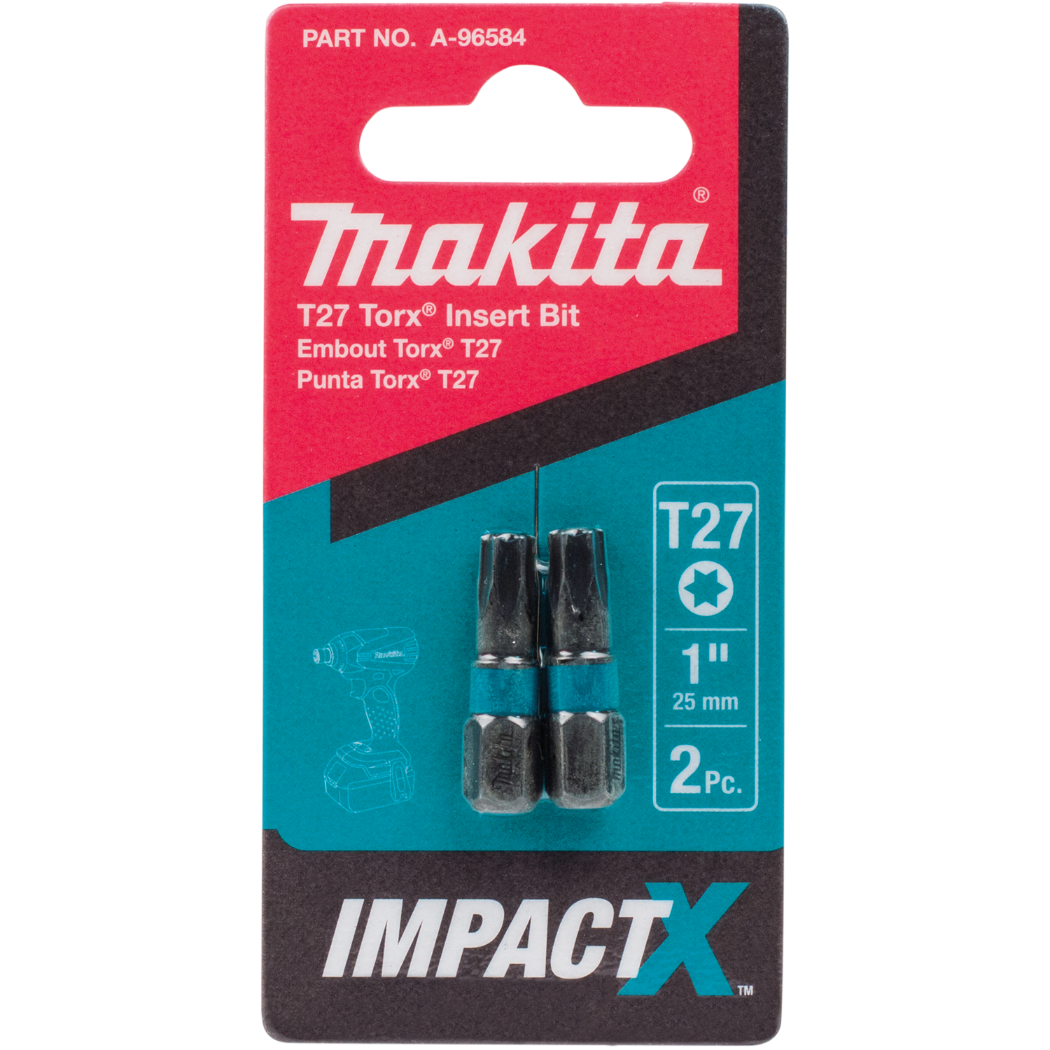 PQT 2 EMBOUT T27 1'' LONG IMPACT MAKITA