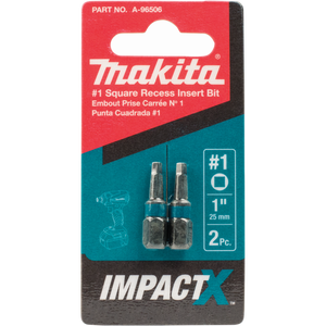 EMBOUT CARRÉ  NO1 X 1'' LONG IMPACT MAKITA