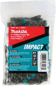 PQT 50 BIT PHILLIPS #1 X 2'' IMPACT MAKITA