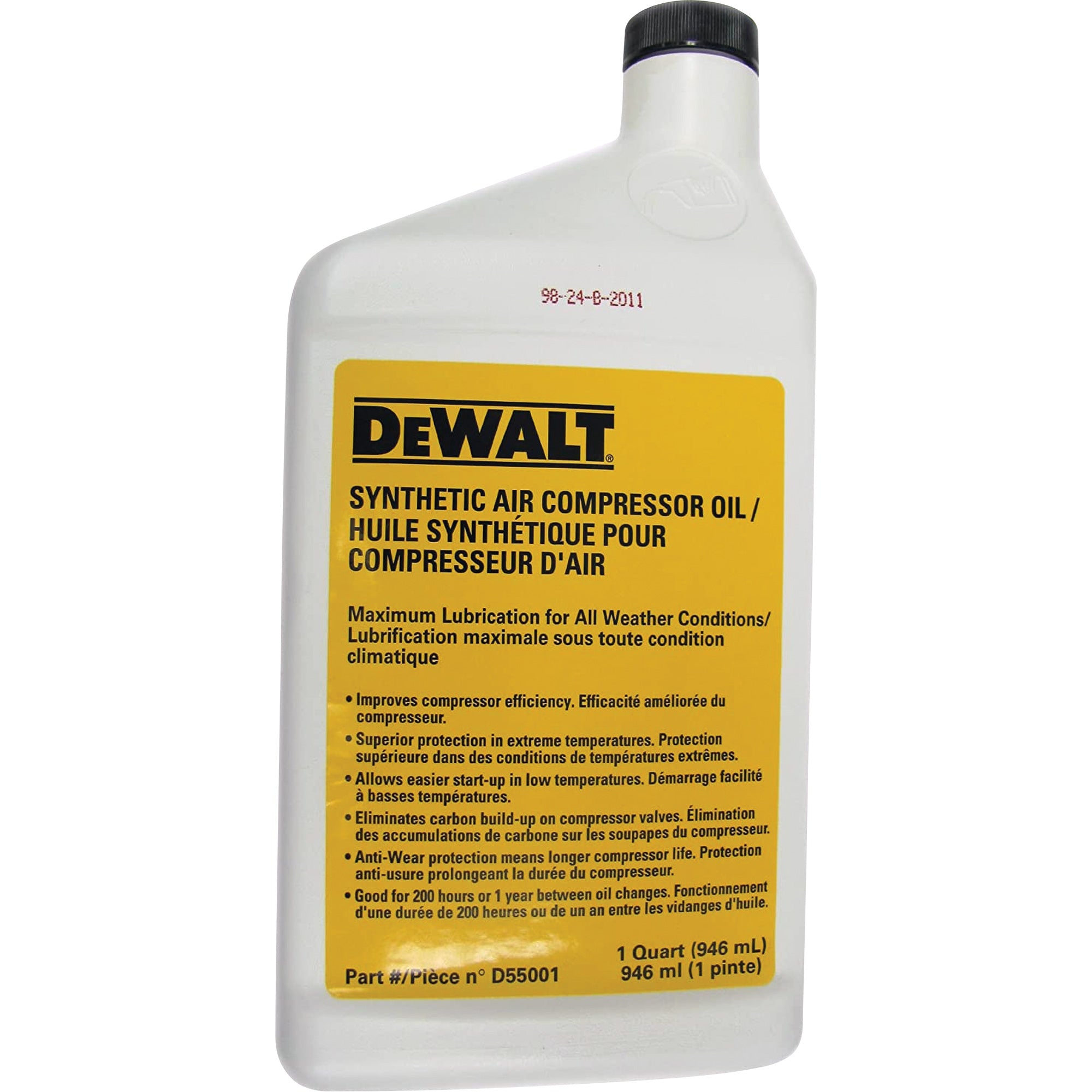 HUILE A COMPRESSEUR DEWALT 1 LITRE